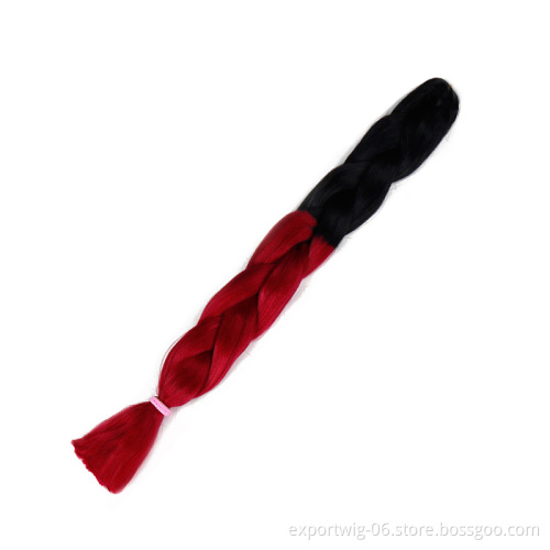 Wholesale Jumbo Ombre Braiding Hair Extensions For Box Braids African Yaki Hair Attachment 64inches 165g Synthetic Fiber Braid